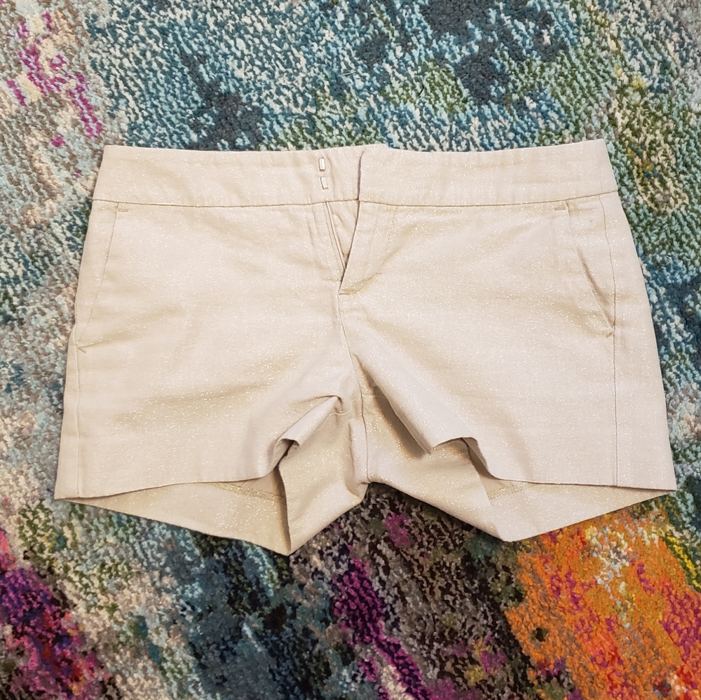 Banana Republic gold shorts